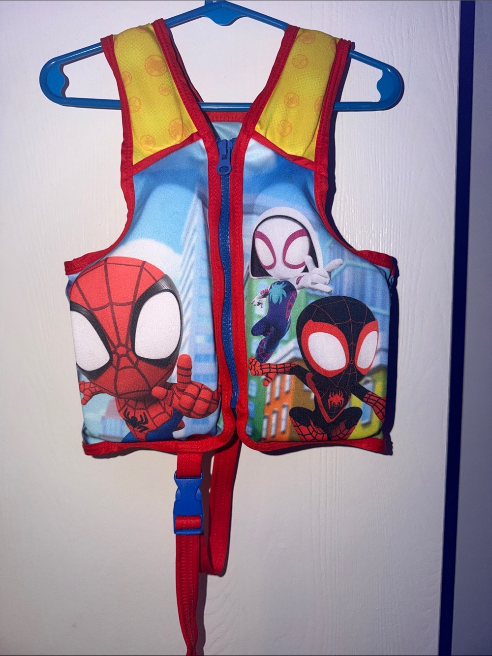 Kids Spider-Verse Swim Vest - Red Blue